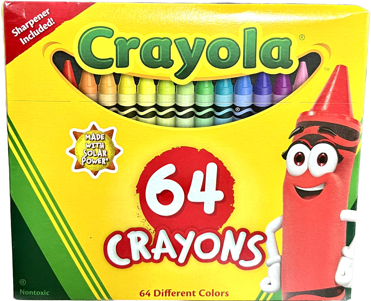 Crayons - 64 Count With Sharpner Assorted by Crayon – JK Trading Company  Inc.