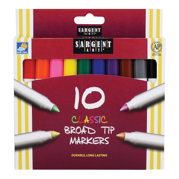 MARKERS BROAD CLASSIC 10-COLORS