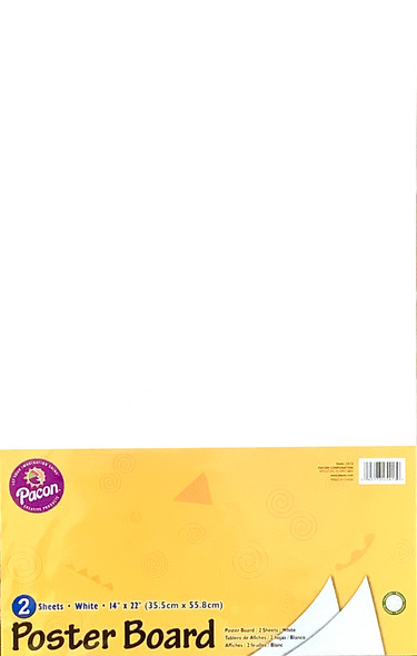 POSTER BOARD 14X22 WHITE 2 EA