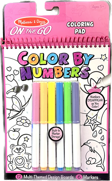 On the Go Color by Numbers Unicorns, Ballet, Kitte