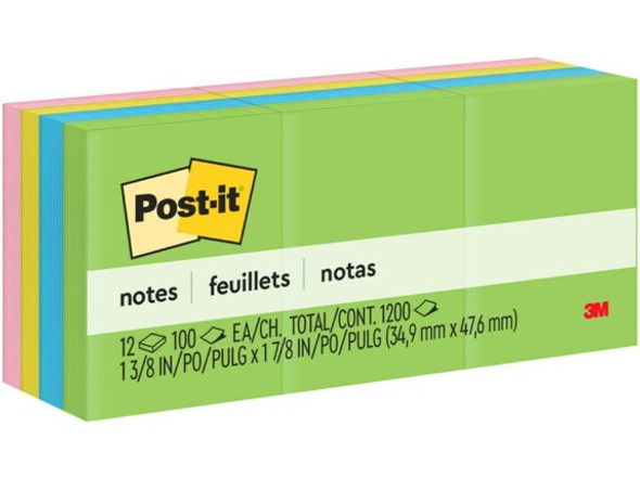 M3 POST IT NOTE 1-1/2 X 2 ULTRA BRILLA(PQ.12