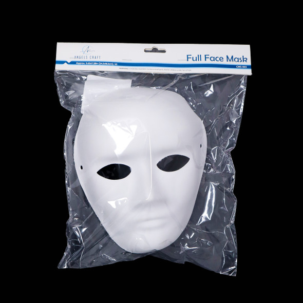 DIY White Paper Full Mask, Big  Approx: 9.65 x 7.28