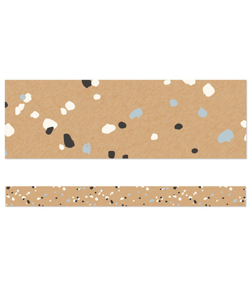 Speckled Kraft Paper Straight Bulletin Board Borde