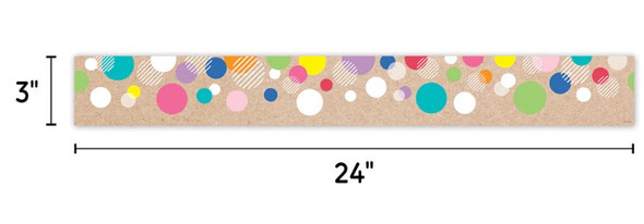 Krafty Pop Colorful Bubbles Border 48'