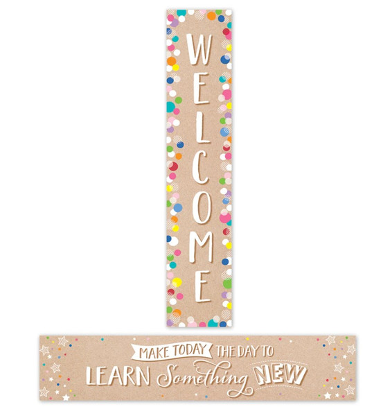 Krafty Pop Welcome Banner 2 Sided 3'