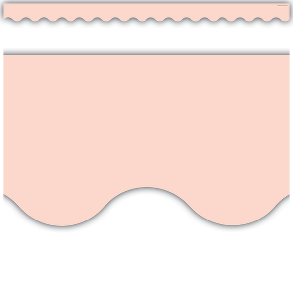 BLUSH SCALLOPED BORDER