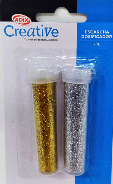 ESCARCHA PLATA/ORO 2PCS