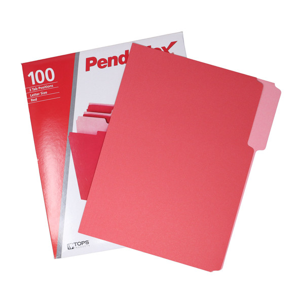 FOLDER INTERIOR LETTER RED BOX/100