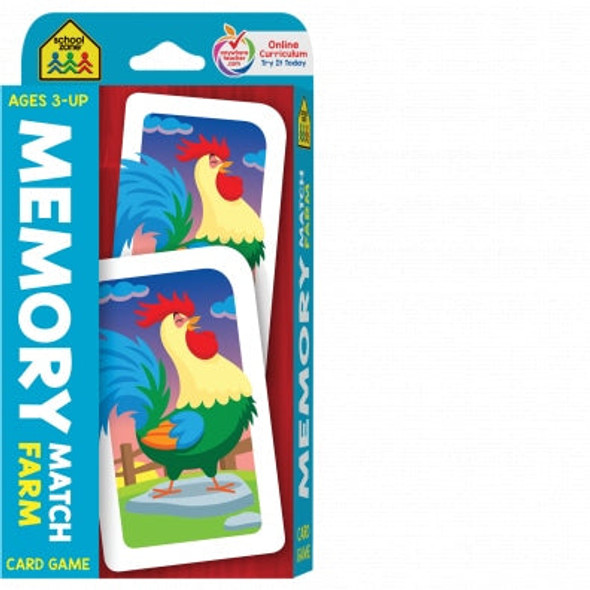 MEMORY MATCH FARM CARD GAME FLASH CARD