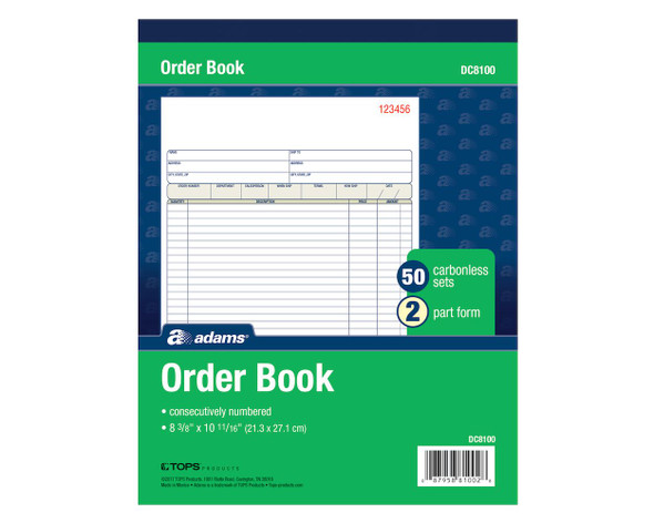 SALES ORDER BOOK NCR 2PT 8" X 10"