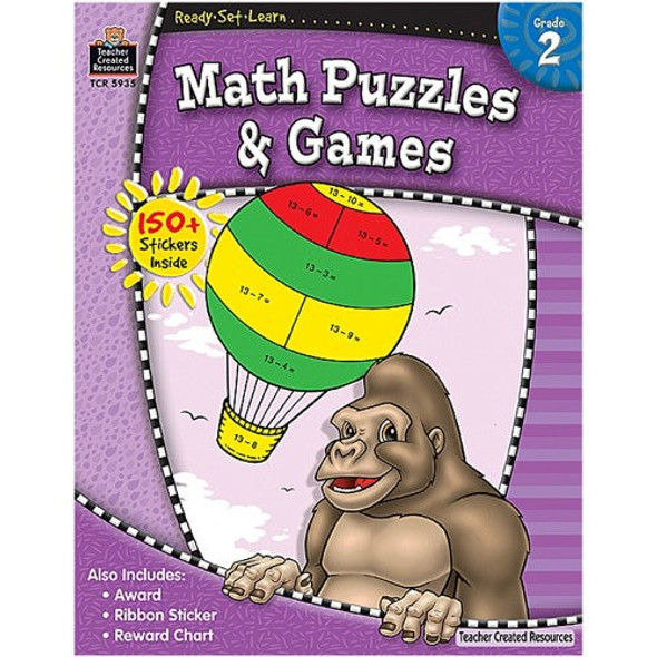 READY-SET-LEARN: MATH PUZZLES AND GAMES GRADE 2