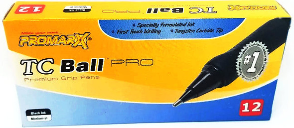 BALL POINT PEN GRIP STICK MEDIUM BLACK CJ.12