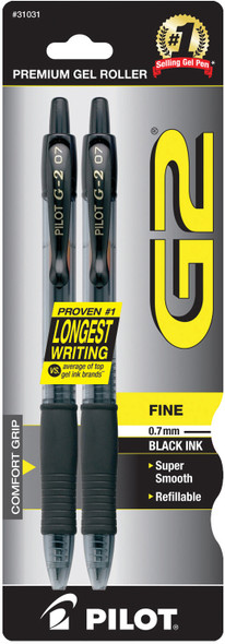 G2 GEL PEN .7 FINE BLACK PQ.2