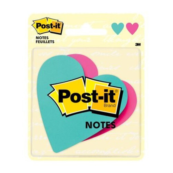 POST IT NOTES CORAZON SUPER STICKY 2.9" X 2.8"