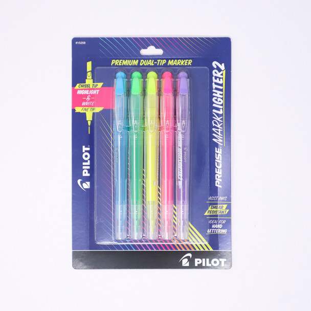 PREMIUM DUAL-TIP HIGHTLIGHTER ASST COLOR PQT.5