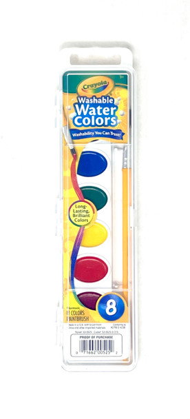 ACUARELAS 8 COLORES WASHABLE