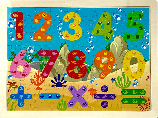 Wooden Jigsaw Puzzle: Numbers