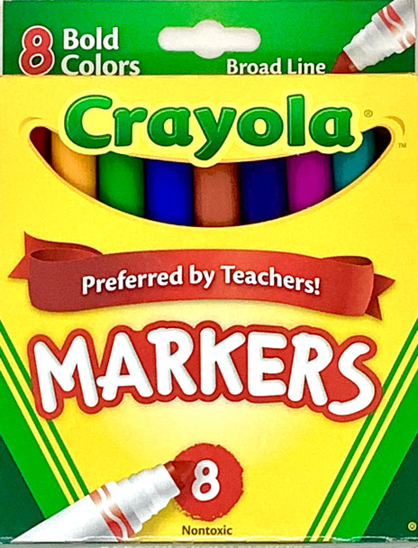 MARKERS BOLD 8-COLORS