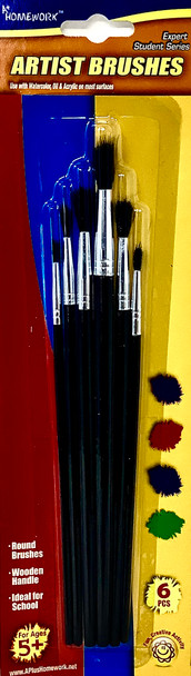 6 PC ARTIST BRUSH