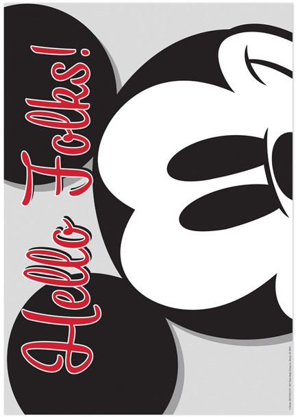 Mickey Mouse® Poster Hello Folks! 13'' x 19''