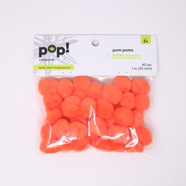 POMS ORANGE 1IN 40PC