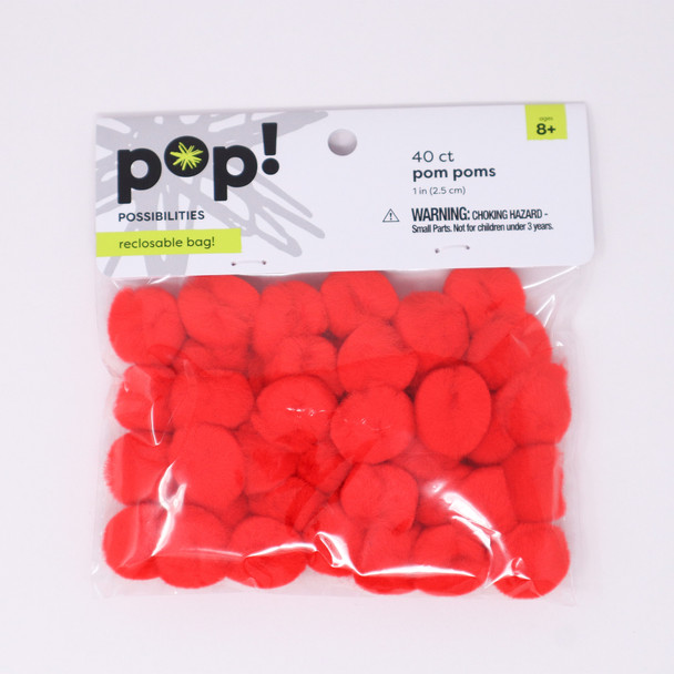 POMS RED 1 IN 40PC