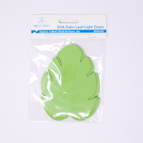 4 ct. EVA Palm leaf decoration-Light Green