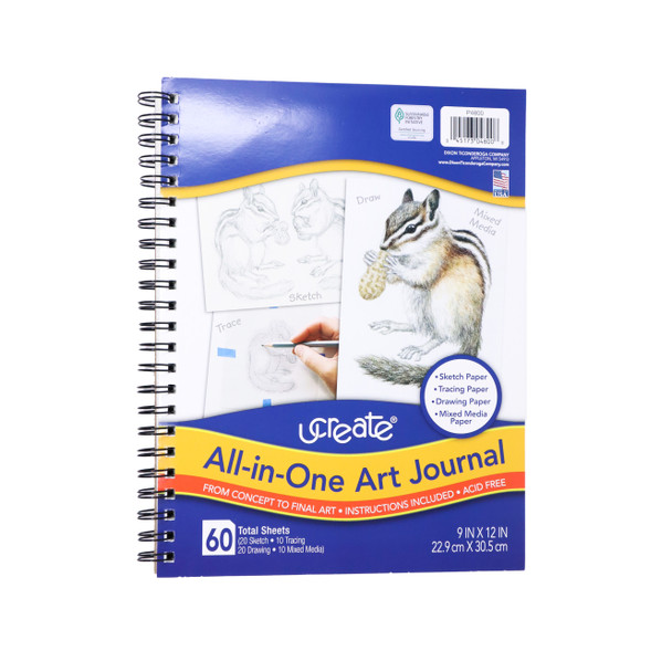 Pacon U Create Sketch Pad, Acid Free, Standard Weight - 50 sheets