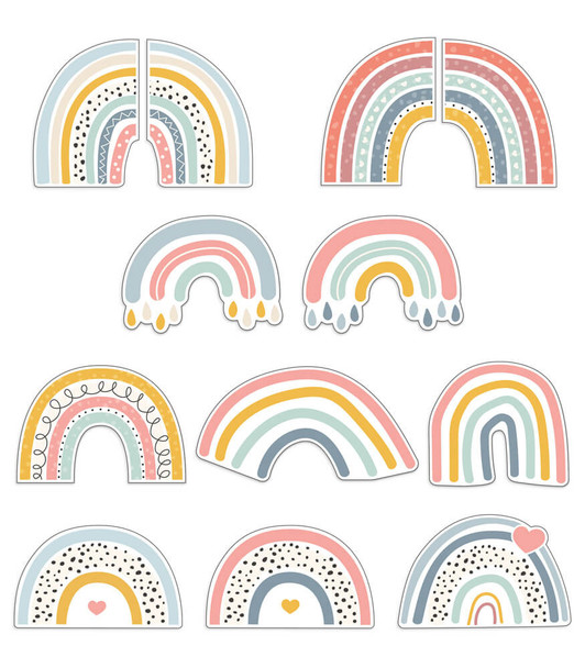 Rainbow Fun Cutouts 36psc