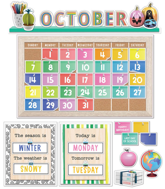 Creatively Inspired Calendar Bulletin Board Set