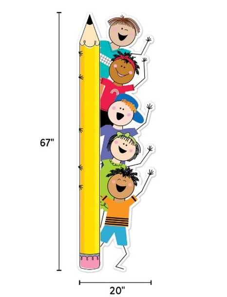 Stick Kid Friends Giant Banner 21''x56''