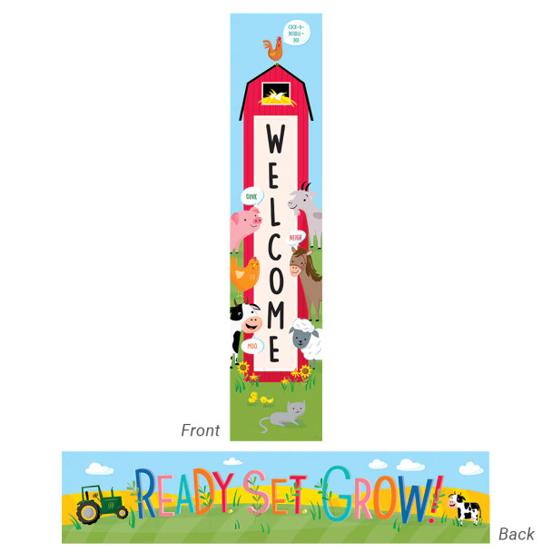 FARM FRIENDS WELCOME BANNER 2 SIDE