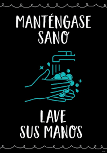 MANTENGASE SANO LAVE SUS MANOS CHART