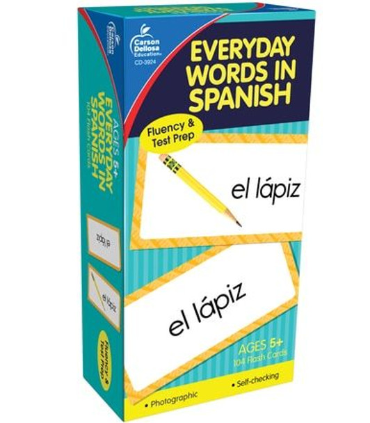 EVERYDAY WORDS SPANISH FLASH CARDS 104 CARDS