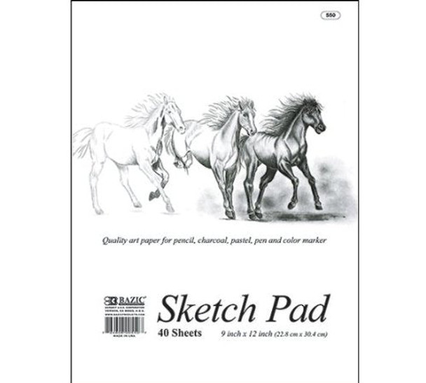 PREMIUM SKETCH PAD 9" X 12" 40 SHEET