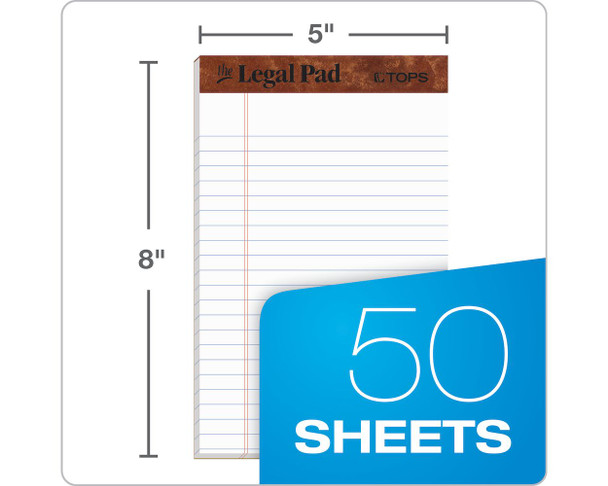 PADS 5" X 8" WHITE PQT.12 20364