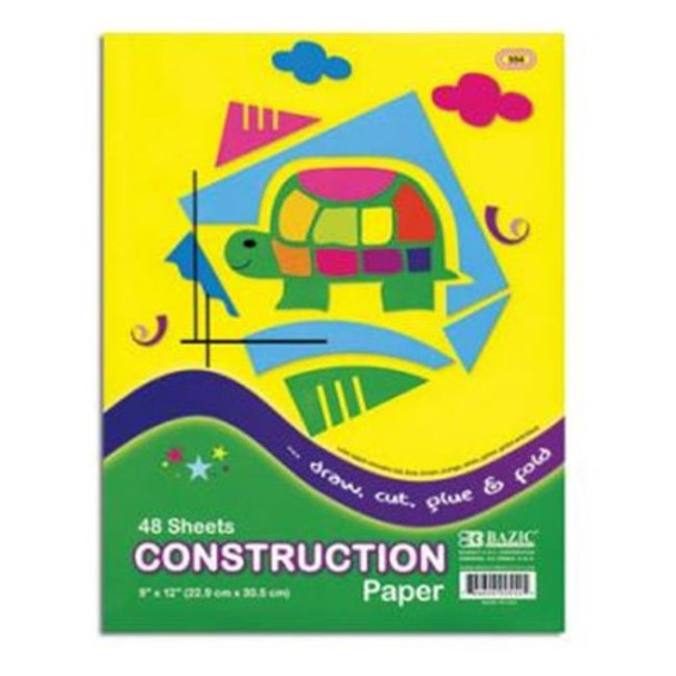 CONSTRUCTION PAPER 9" X 12" 48 SHEET