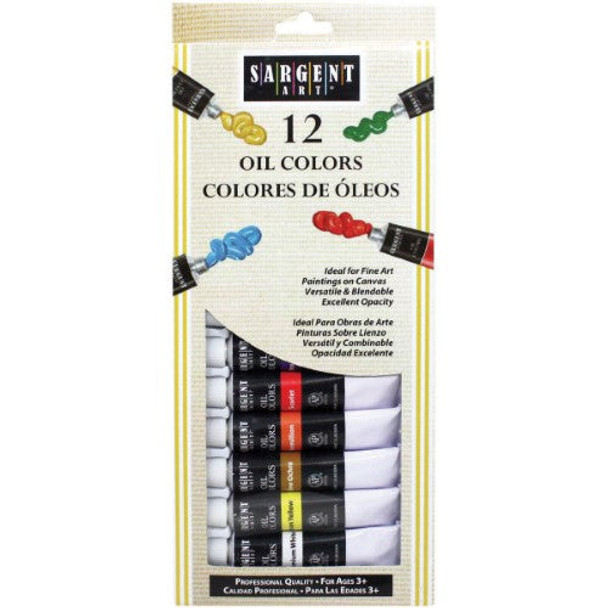 OIL TUBE COLORS ASST. 12PC