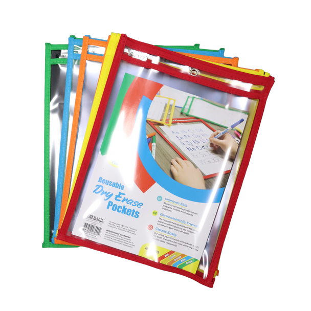 REUSABLE DRY ERASE POCKETS PQ.10