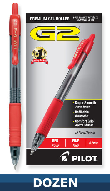 GEL INK G2 FINE RED CJ.12
