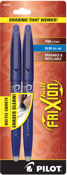 FRIXION ERASABLE GEL PEN BLUE PQ.2