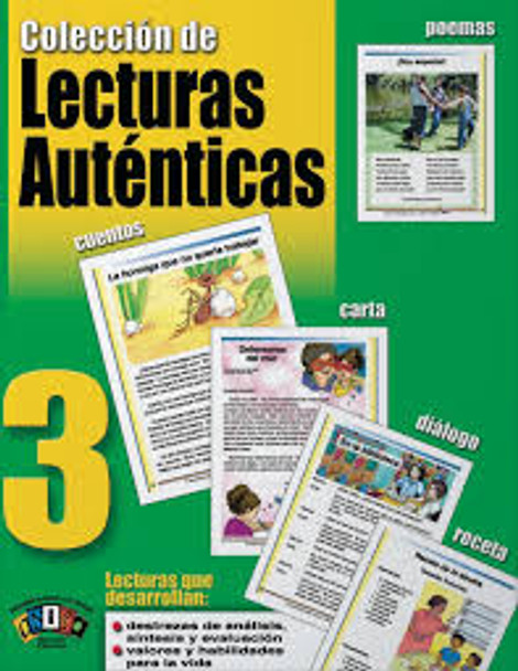 LIBRO LECTURAS AUTENTICAS 3