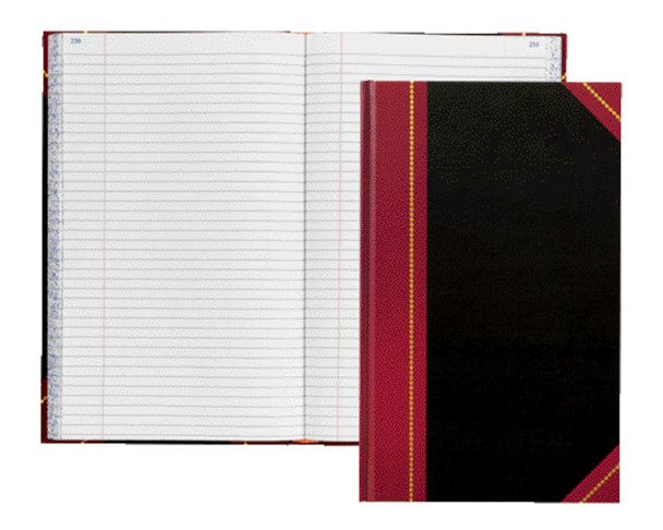 BL RECORD BOOK 500 PG BLACK 14 X 8