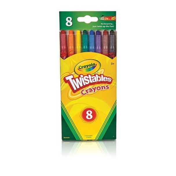 CRAYOLA TWISTABLES CRAYONS PQ.8