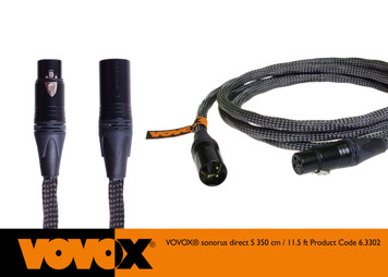 VOVOX®sonorus direct S balanced cable XLRf / XLRm 350 cm 