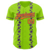 Personalized Baseball Jersey Halloween Spider Net Party Costume Ideas - Neon Green
