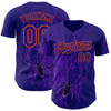 Personalized Baseball Jersey Halloween Spider Net Party Costume Ideas - Dark Purple
