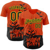 Personalized Baseball Jersey Halloween Pumpkin Party Costume Ideas - Orange Black Yellow
