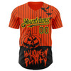Personalized Baseball Jersey Halloween Pumpkin Party Costume Ideas - Orange Black Yellow