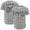 Personalized Baseball Jersey Halloween Pumpkin Doodle Party Costume Ideas - White Black